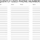 2 x 3 Year Calendar Monthly Planner Spiral Bound Approx 11" x 8.5" Start On JULY (Black)