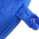 Wolf Essentials Kids Travel Neck Pillow - Cozy Soft Microfiber, Compact Design for Airplane, Car Seat, or Toddler Travel Support Blue, Kid 