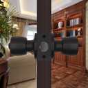 Doorknob with Key Matte Black Round Ball Door Knob Passage Door Privacy Locking Interior/Exterior Door Knob/Berlin Series Lock for Room Door