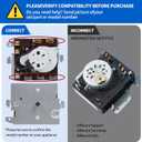 WE04X24551 234D2377P001 Dryer Timer Compatible with GE Dryer Timer GTD45EASJ0WS GTD45EASJ1WS GTD45EASJ2WS GTD45GASJ0WS GTD45GASJ1WS GTD45GASJ2WS GTD45GASJ3WS GTD45EASJ3WS, Replacement TMD1GM29
