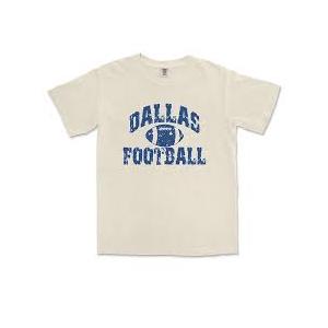 Dallas Vintage Distressed Football Sports Design T-Shirt, 2XL 