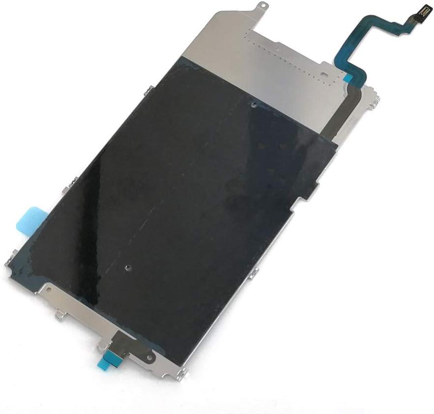 Screen Back Classic Metal Plate with Heat Shield/Home Button Flex Cable Preinstalled Replacment Part for Iphone 6 Plus (5.5'')