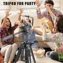 61 Camera Tripod,Cell Phone Tripod Stand with Travel Bag and Phone Holder, Professional Travel DSLR Tripods Compatible with Cameras, Cell Phones, Projectors, Webcams, Spotting Scopes