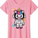 Astronaut Unicorn Cute Space Galaxy Toddler Girls Kids Women T-Shirt, XS