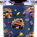 Monster Truck Tumbler with Top Handle and Flip Straw Lid 20oz Stainless Steel Insulated Travel Cups for Boys - Christmas Birthday Ideas for Monster Truck Kids Coffee Mugs