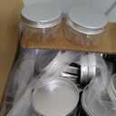 80 Pcs Clear Plastic Jars with Screw Lids Cosmetic Containers, 2.7 inches x 1.6 inches