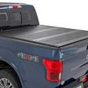 Rough Country Hard Low Profile Tri-Fold Tonneau Cover for Ford F-150 (20212026) & F-150 Lightning (20222026)  Aluminum Truck Bed Cover