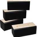 Sopicoz Wood Bed Risers (Black, 2 inch)