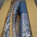 Biony Blue Fabric Counter Height Stools with Nailhead Trim, Set of 2