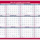 AT-A-GLANCE Dry Erase Calendar 2026-2027 Academic & Regular Year Wall Planner, 12-Month, 36" x 24", Double Sided, Horizontal (PM200P28)