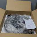 48 Inch Retractable Ceiling Fan with Lights,Speaker, RGB Lighting, Remote Control, 6-Speed Dimmable and Reversible, Ideal for Living Room and Bedroom (Black+White)