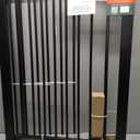 Babelio 36" Tall Baby Gate, 29-48" Auto-Close and Pressure Mounted Baby Gate for Stairs, Doorways, Hallway, PressGuard P7, Easy Walk Thru Pet Gate, Black