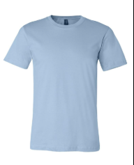 Unisex Light Blue Athletic Shirt Size S