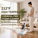 PUREBEAR 300°F Scrub & Steam Mop, Steam Cleaner With 13 Accessories