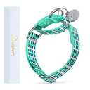 Dazzber Martingale Collar Nylon Dog Collar No Pull Pet Collar Heavy Duty for Medium Dogs, Adjustable 14 Inch - 21 Inch, Sky Blue