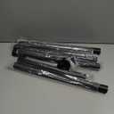 Closet Rods for Hanging Clothes, 17 to 84 Inch Stepless Adjustable Closet Rod, 1.3 Inch Diameter Metal Heavy Duty Closet Hanging Rod for Closet Wardrobes Laundry RV, Black