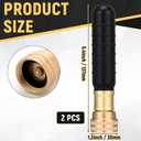 2 Pcs Adjustable Bend and Spray Water Nozzle Hose Nozzle for Watering Plants Heavy Duty, Flexible, Control Water Use and Spray 1 Unit for Garden