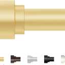 Extra Long Curtain Rods 120 to 170 Inch (10-14ft), 1Inch Gold Adjustable Extra Long Curtain Rod, Heavy Duty, Decorative Window Curtains Rods for Bedroom, Long Curtain Rods 120-170
