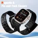 Bandletic Magnetic Silicone Watchband Compatible with Apple Watch Band 44mm 45mm 46mm 49mm 42mm 41mm 40mm 38mm Men Women, Strong Magnet Sport Strap for iWatch Series 11 10 9 8 7 6 5 4 Ultra SE 3 2 1