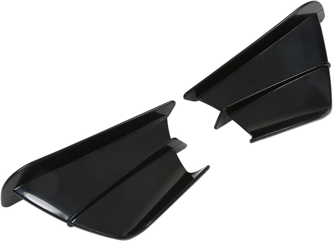 ARAMOX Motorcycle Modified Wind Wing Side Spoiler Glossy Black Fairing for R1 R3 R25, Bright Marble Pattern (Glossy Black)