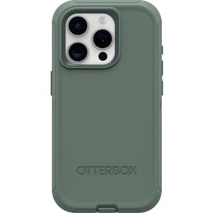 OtterBox iPhone 15 Pro (Only) Defender Series Case - Forest Ranger (Green), screenless, Rugged & Durable, with Port Protection, Includes Holster Clip Kickstand