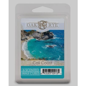 Oak Rye Cali Coast 6 Scented Wax Cubes 3 Pack