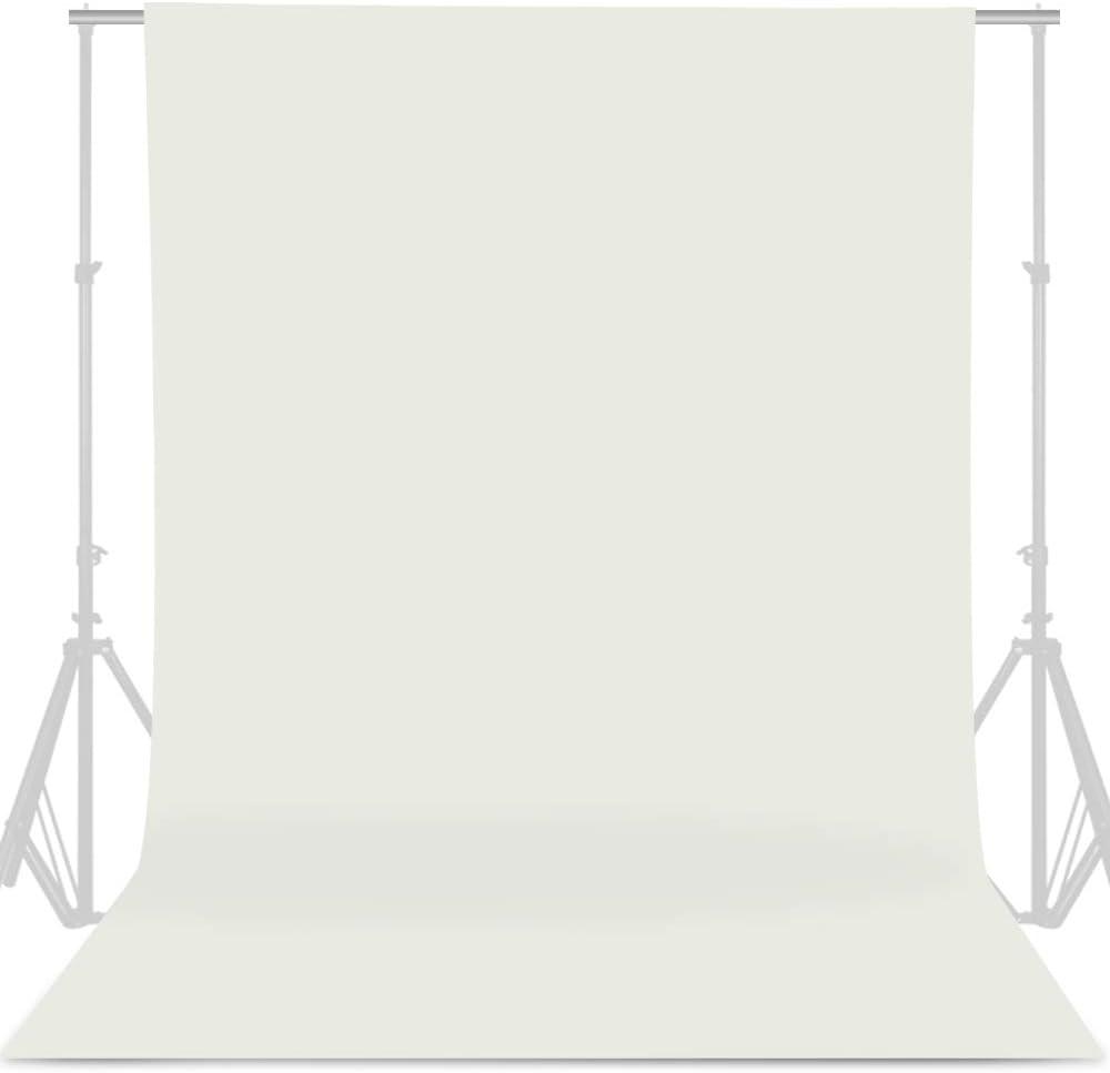 GFCC Ivory Backdrop Photography Background - 6FT x 10FT Photo Backdrop for Photoshoot Photography Video Recording Background Screen Picture Curtain