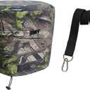 19-21 Inch Portable Bonfire Cover for Solo Stove Bonfire 1.0 & 2.0, Weather-Resistant Fire Pit Cover and Accessories, Carry Cover Function with Shoulder Strap, (Leaf-Pattern)