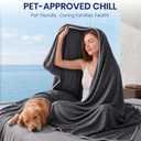 Topcee Cooling Blanket King Size- 100"x90" Summer Cooling Blanket for Hot Sleepers Arc-Chill Q-Max >0.45 Cool Fiber for Night Sweats, Soft Lightweight Sofa Blankets for Kid Adults
