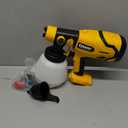 Cordless Paint Sprayer with 2 Battery,Paint Sprayer Gun with 2 x 2.0Ah Battery & 1000ml High Capacity 4 Nozzles, HVLP High Pressure Paint Gun,600W High Power Paint Sprayer for Home DIY