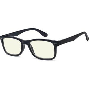 Eyekepper Computer Reading Glasses,UV Protection,Anti Glare,Anti-Reflective Computer Readers (Black,+1.5) (Black-block Blue Light Lens)
