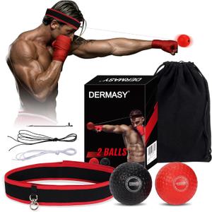 Upgraded Boxing Reflex Ball, Boxing Training Ball with Headband Perfect for Reaction, Punching Speed, Fight Skill, Fitness, Newst Boxing Equipment