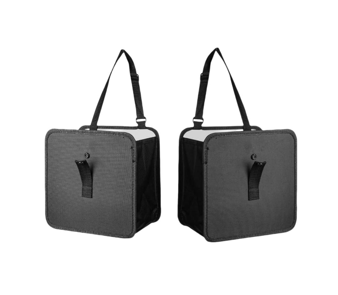 2 Pack Collapsible Foldable Car Trash Can, Hanging Waterproof Leakproof Can (3 Gallons)