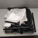 FoldWise Upgraded Folding TV Tray Table - Extra Large & Sturdy Laptop Table for Couch, Height & Angle Adjustable Desk for Dinner, Work & TV - Includes Footrest, Cup Holder, iPad Holder & Edge Stopper ((Black) - Dark Wood Mahogany)