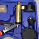 Orion Motor Tech Brake Bleeder Kit with Hand Vacuum Pump and Adapters, Brake Bleeding Kit for Brake Fluid Power Steering Fluid More, Vacuum Brake Bleeder Pump with Pressure Gauge