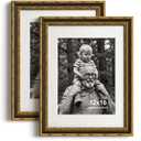 Yaetm 16x20 Gold Picture Frame, Ornate Vintage Frame for Art, Black & Gold