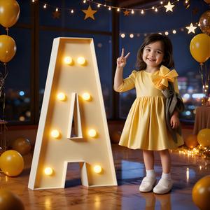 Marquee Letters 3 Feet Tall Large Light Up Letters A Marry Me Engagement Party Decor Yellow Light Birthday Decorations Balloon Arch Kit Foam Sign A