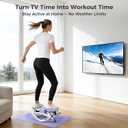 Rock Stepper Side to Side, Rocking Stepper with Lateral Motion, Compact Side Stepper for Home & Apartment, Low Impact Workout Machine (Purple)