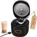 Automatic Boba Maker Machine, Tapioca Pearl Maker, 5L/1.3 GAL Brown Sugar Pearl Cooker, Smart Touch Control Panel Boba Maker, Commercial Boba Cooker for Pearl Tea & Bubble Tea & Milk Tea, 900W