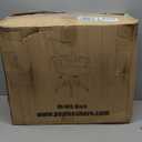 BestOffice | Ergonomic Office Chair | Mid-Back Swivel Desk Chair | Breathable Backrest & Lumbar Support | Adjustable Height | Sponge Seat | Rolling Wheels | Dark Black | for Adults & Women