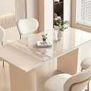 CFPYART 36 x 72 Inch, 1.5mm Thick Plastic Table Cover, Waterproof PVC Clear Table Protector, Desk Protector Mat, Writing Desk Pad for Desktop, Coffee & Dining Room Table, Rectangle