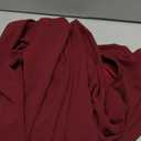 SOLY HUX Women's Zipper Front Wide Leg Jumpsuit Summer Mock Neck Sleeveless Elegant Romper (Medium, Pure Burgundy)