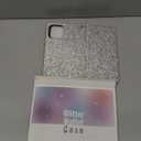 Varikke for iPhone 14 Pro Max Wallet Case Detachable with Card Holder for Women, Fashion Glitter PU Leather Strap Magnetic Flip Wallet Removable Phone Case Cover for iPhone 14 Pro Max 6.7", Silver