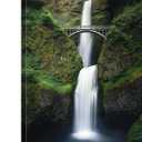 Nature Waterfall Wall Art Forest Landscape Picture Wall Decor USA Oregon Mountain Scenic Painting for Living Room Bedroom Nature National Park Canvas Poster Artwork Home Bathroom Decoration 12x16"