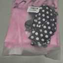 VLUV Pink Halloween Costumes Set, Women's Halloween Retro Satin Jacket Set with Scarf Headbands Glasses Accessories (Pink, XXL)