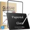 Esanik 2 Pack Like Paper Glass Screen Protector for iPad 9th/8th/7th Generation (10.2-Inch 2021/2020/2019) Tempered Glass 9H PAPERed Screen Protector with Matte Finish for Drawing Writing