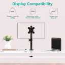WALI Single Monitor Mount, Monitors Desk Mount, Single Monitor Arm Holds Screen Up to 32inch, 22lbs, Fully Adjustable Mount Designed for Home Office Application(M001S), Black