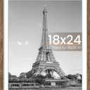 upsimples 18x24 Picture Frame, Wall Decor Poster Frames, Rustic Brown 1Pack