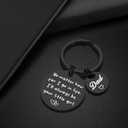 5 x Father's Day Gifts for Dad from Daughter - Dad Birthday Valentine's Day Christmas Gifts, No Matter How Far I Go in Life I'll Always Be Your Little Girl Father Daughter Keychain