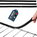 Silicone Oven Guards for Racks by Lindas Essentials (3 Pack) - Heat-Resistant Rack Protectors Shield, Prevents Burns & Scars, Easy to Fit Design, Must-Have Kitchen Safety 14 Inches Long (Black)